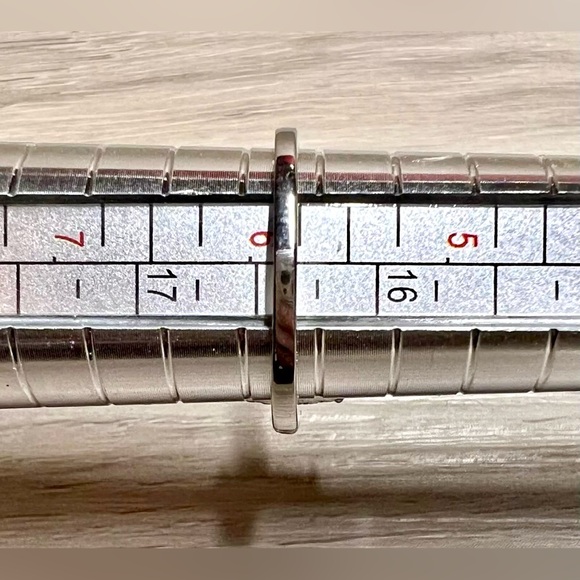 Sterling Silver Canary Yellow Citrine & Cubic Zirconia Halo Ring, Size 6 - Picture 9 of 9